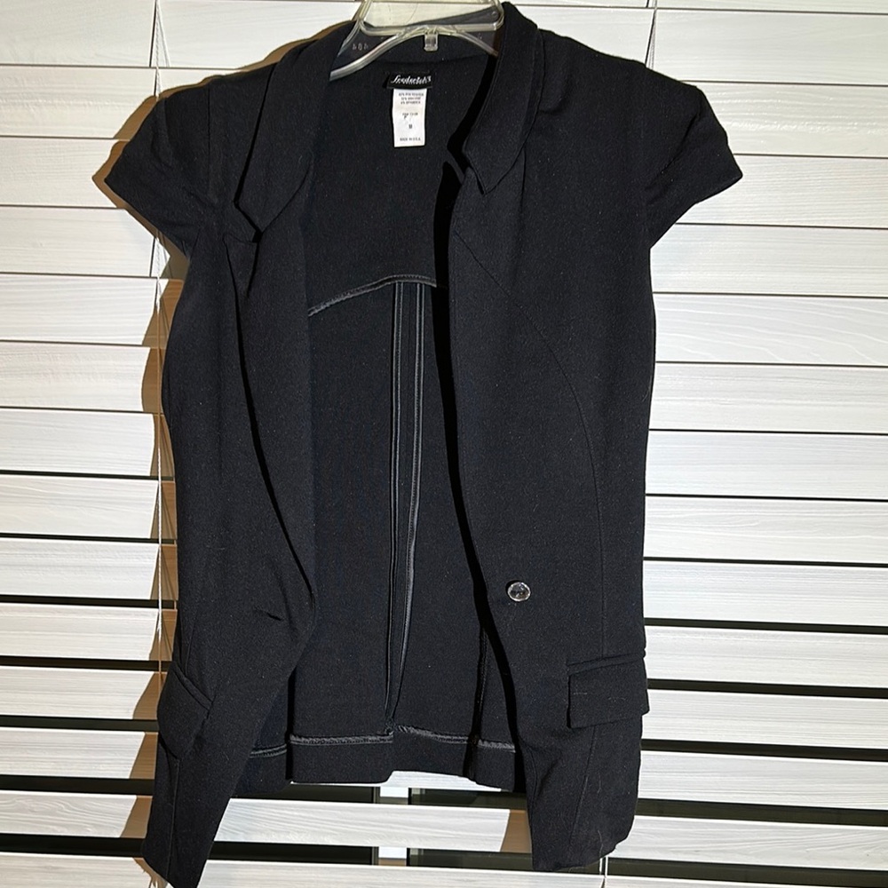 Frederick's of Hollywood Black Teddy Jacket